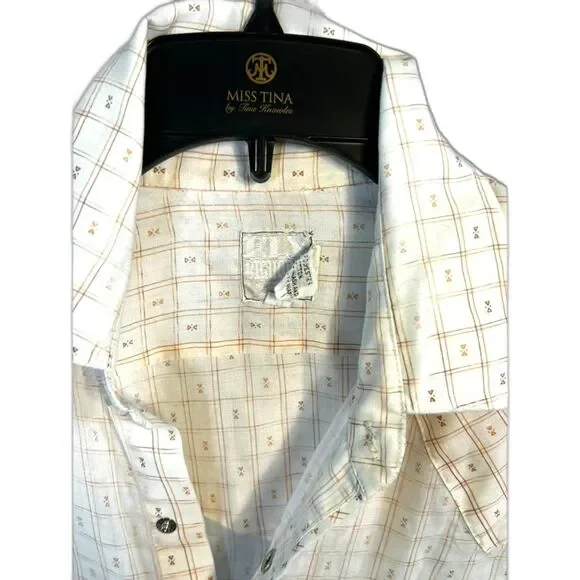 Fly Bighorn Western Checked Mens Shirt with Pearl Snap Buttons Large - Picture 3 of 8